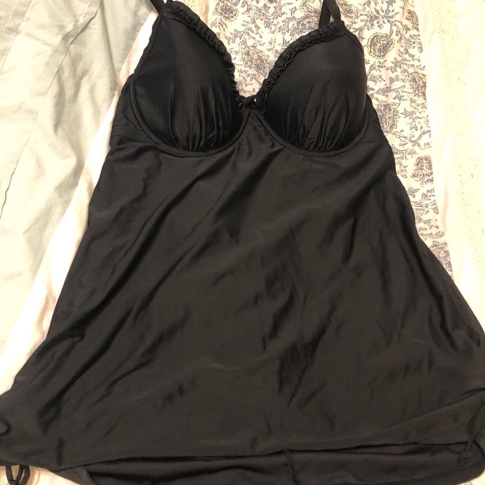 Black Tankini top with underwire